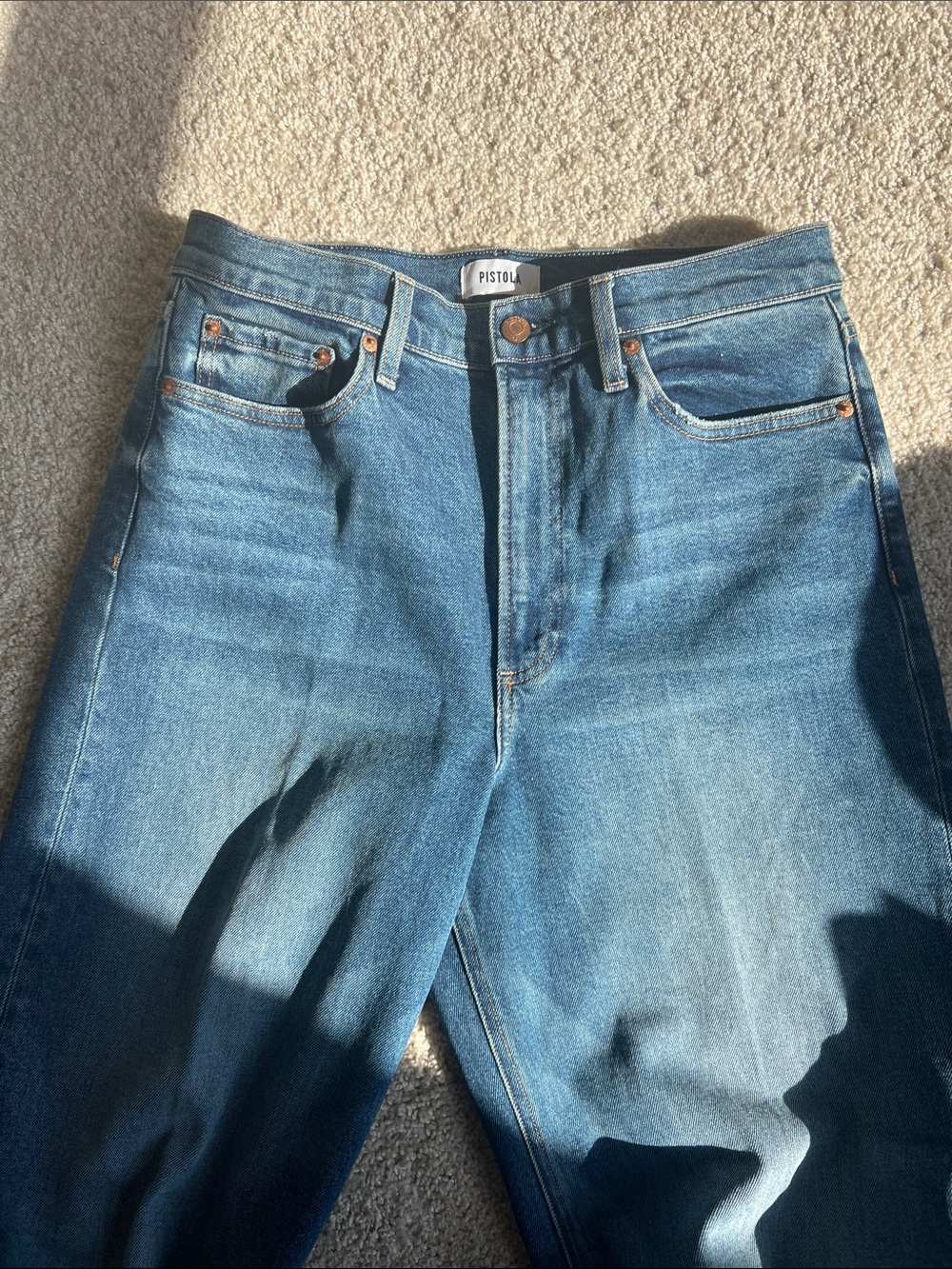 Pistola Lana High-Rise Wide Leg Jeans in Cider wash 30 - Picture 10 of 12